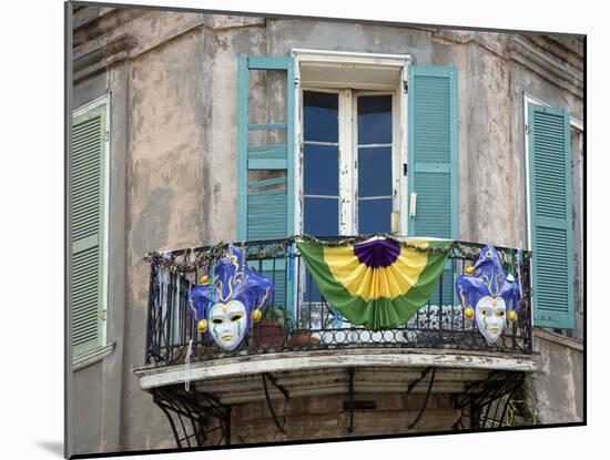 French Quarter Balcony During Mardi Gras-Carol Highsmith-Mounted Photo