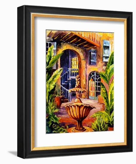 French Quarter Courtyard in New Orleans-Diane Millsap-Framed Art Print