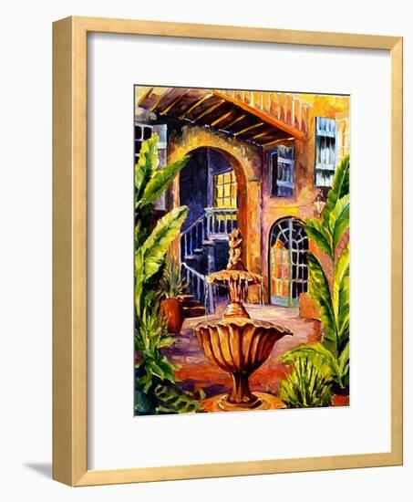 French Quarter Courtyard in New Orleans-Diane Millsap-Framed Art Print