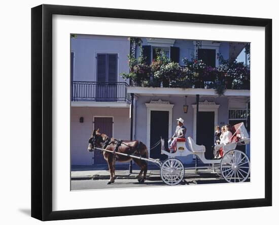 French Quarter Mule Ride in Carriage-Carol Highsmith-Framed Photo