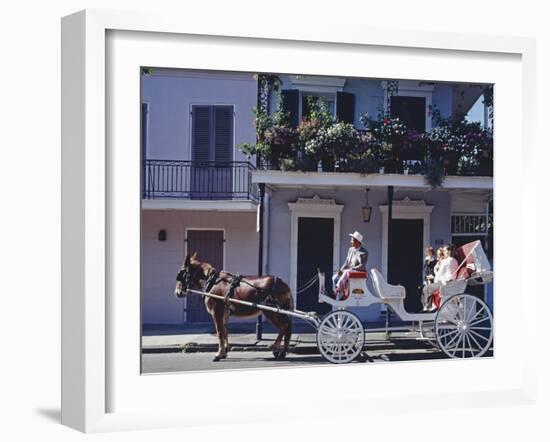 French Quarter Mule Ride in Carriage-Carol Highsmith-Framed Photo