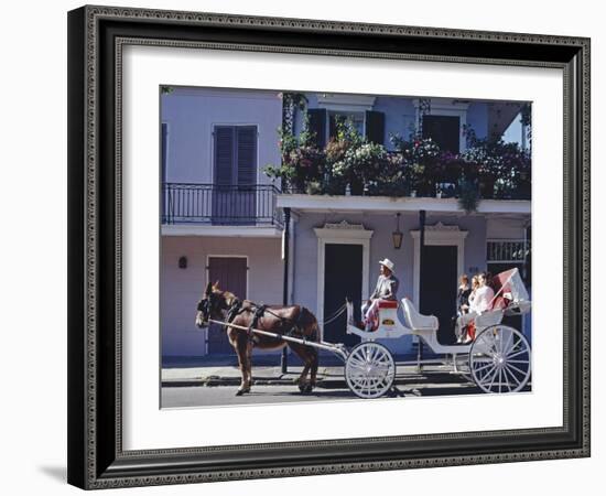 French Quarter Mule Ride in Carriage-Carol Highsmith-Framed Photo