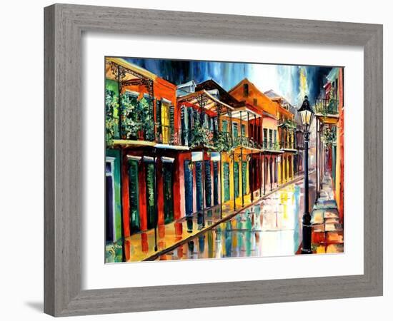 French Quarter Rain-Diane Millsap-Framed Art Print