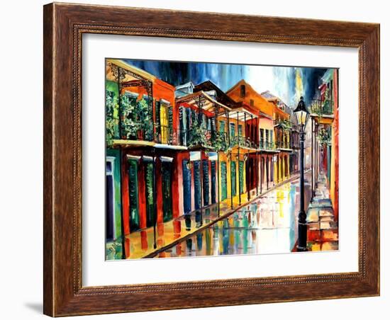 French Quarter Rain-Diane Millsap-Framed Art Print