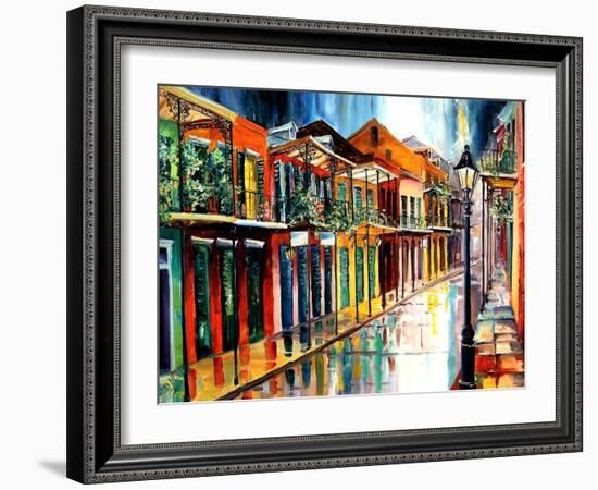 French Quarter Rain-Diane Millsap-Framed Art Print