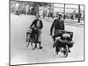 French Refugees Returning Home after the Fall of France to the Germans, Paris, July 1940-null-Mounted Giclee Print