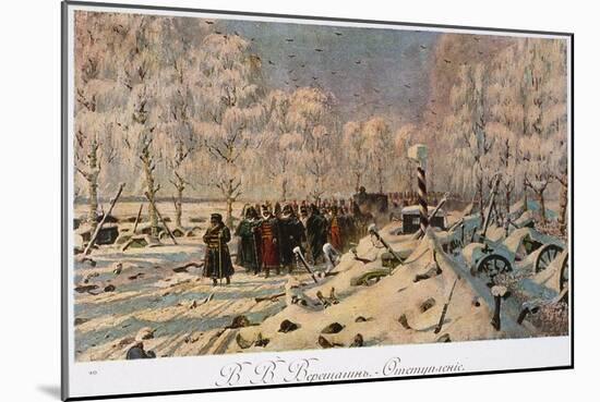 French Retreat from Moscow, 1888-1895-Vasili Vasilyevich Vereshchagin-Mounted Giclee Print