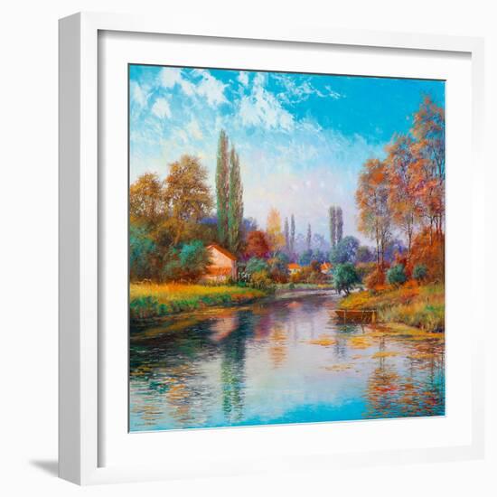 French Riverside-Spencer Coleman-Framed Giclee Print