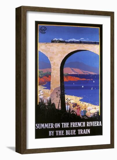 French Riviera--Framed Giclee Print