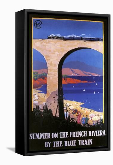 French Riviera-null-Framed Premier Image Canvas