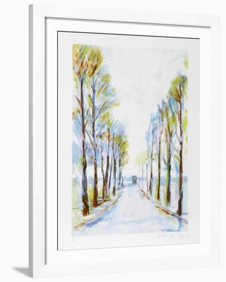 French Road-Lloyd Lozes Goff-Framed Collectable Print