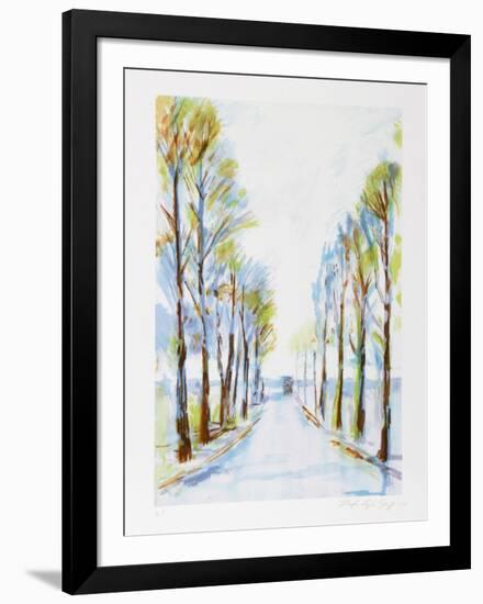 French Road-Lloyd Lozes Goff-Framed Collectable Print