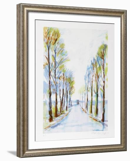 French Road-Lloyd Lozes Goff-Framed Collectable Print