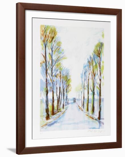 French Road-Lloyd Lozes Goff-Framed Collectable Print