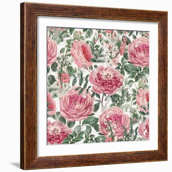 French Romance Pattern XV-Katie Pertiet-Framed Art Print