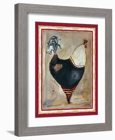 French Rooster I-Jennifer Garant-Framed Giclee Print