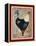 French Rooster I-Jennifer Garant-Framed Premier Image Canvas