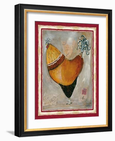 French Rooster II-Jennifer Garant-Framed Giclee Print