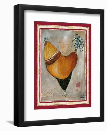 French Rooster II-Jennifer Garant-Framed Giclee Print