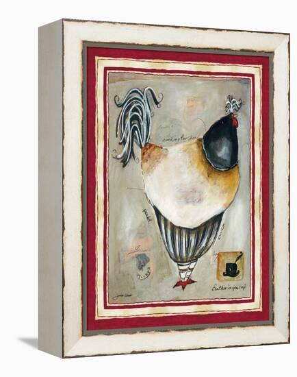 French Rooster III-Jennifer Garant-Framed Premier Image Canvas