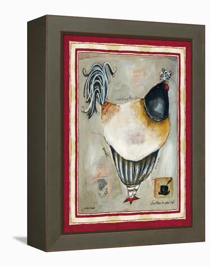 French Rooster III-Jennifer Garant-Framed Premier Image Canvas