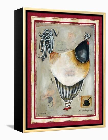 French Rooster III-Jennifer Garant-Framed Premier Image Canvas