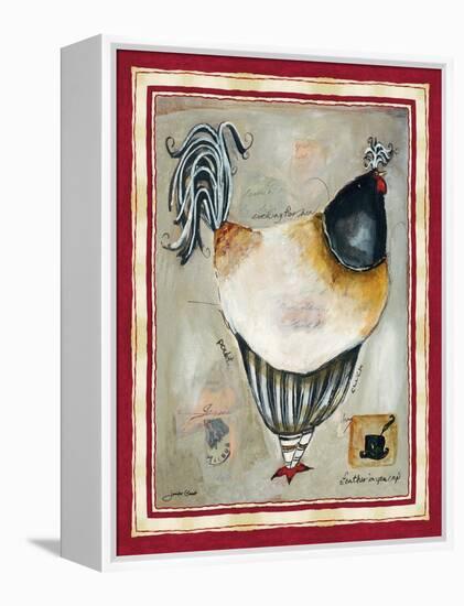 French Rooster III-Jennifer Garant-Framed Premier Image Canvas