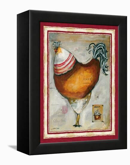 French Rooster IV-Jennifer Garant-Framed Premier Image Canvas