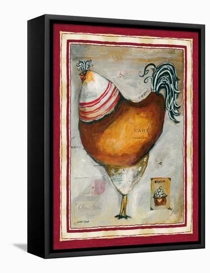 French Rooster IV-Jennifer Garant-Framed Premier Image Canvas