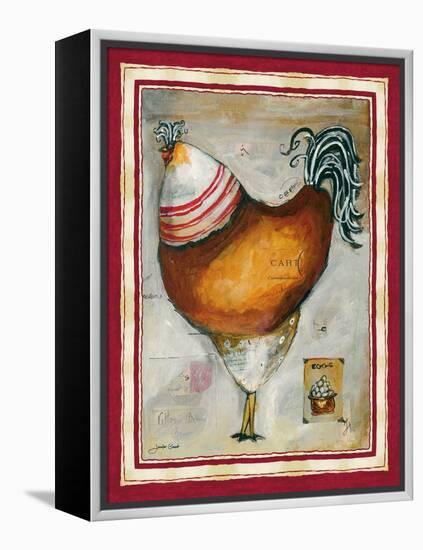 French Rooster IV-Jennifer Garant-Framed Premier Image Canvas