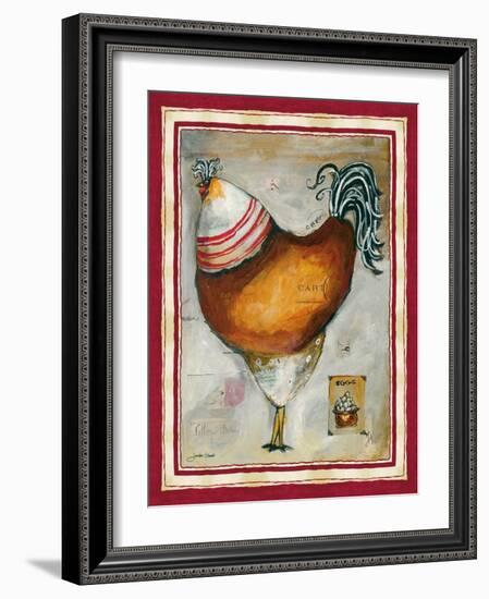 French Rooster IV-Jennifer Garant-Framed Giclee Print