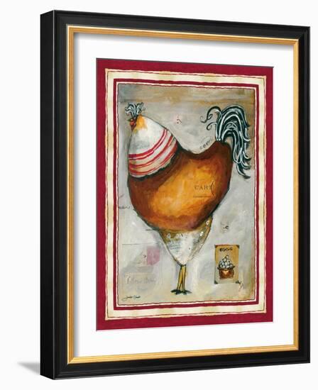 French Rooster IV-Jennifer Garant-Framed Giclee Print