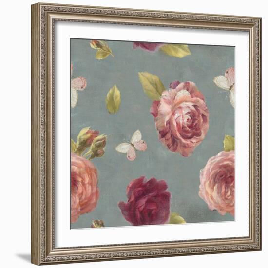 French Roses Pattern IB-Danhui Nai-Framed Art Print