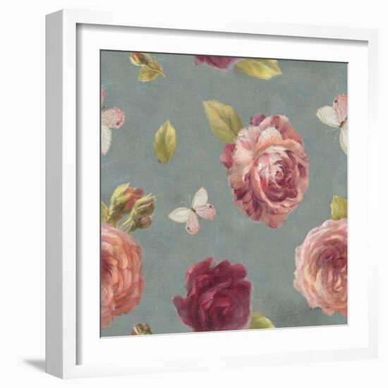 French Roses Pattern IB-Danhui Nai-Framed Art Print