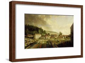French Royal Textile Factory, Jouy-en-Josas, France, 1806-Jean-Baptiste Huet-Framed Giclee Print