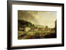 French Royal Textile Factory, Jouy-en-Josas, France, 1806-Jean-Baptiste Huet-Framed Giclee Print
