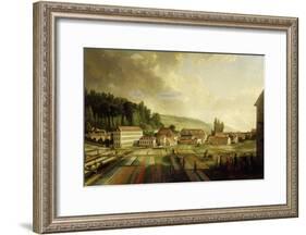French Royal Textile Factory, Jouy-en-Josas, France, 1806-Jean-Baptiste Huet-Framed Giclee Print