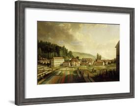 French Royal Textile Factory, Jouy-en-Josas, France, 1806-Jean-Baptiste Huet-Framed Giclee Print
