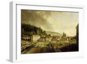 French Royal Textile Factory, Jouy-en-Josas, France, 1806-Jean-Baptiste Huet-Framed Giclee Print