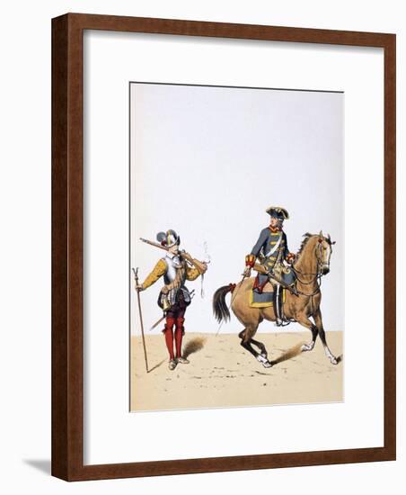 French Royal Troops, C1750-A Lemercier-Framed Giclee Print