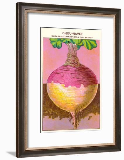 French Rutabaga Seed Packet-null-Framed Art Print