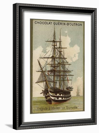 French Sailing Frigate Tourville-null-Framed Giclee Print