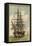 French Sailing Frigate Tourville-null-Framed Premier Image Canvas