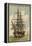 French Sailing Frigate Tourville-null-Framed Premier Image Canvas
