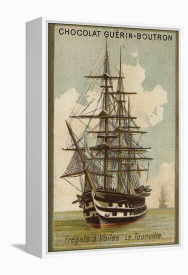 French Sailing Frigate Tourville-null-Framed Premier Image Canvas