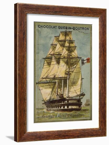 French Sailing Ship Algesiras-null-Framed Giclee Print