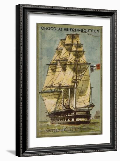 French Sailing Ship Algesiras-null-Framed Giclee Print