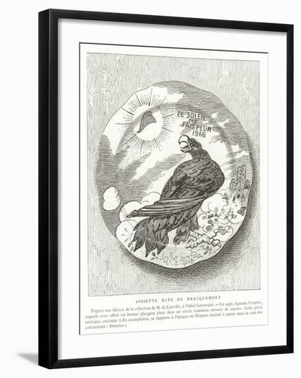 French Satirical Plate, 1868-null-Framed Giclee Print