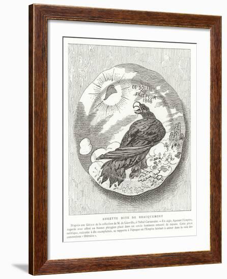 French Satirical Plate, 1868-null-Framed Giclee Print