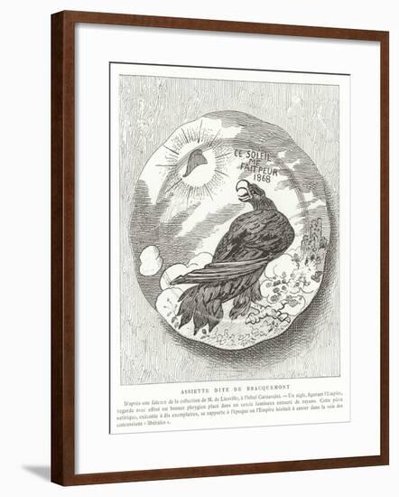 French Satirical Plate, 1868-null-Framed Giclee Print
